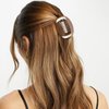 Hapdoo Brown Football Hair Clips, Football Hair Claw Clips Game Day Rugby Hair Accessories Gifts for Women Girl