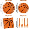 96 Pcs Basketball Plates and Napkins Party Supplies Basketball Birthday Decorations Basketball Plates Basketball Party Supplies Basketball Party Favors for Kids