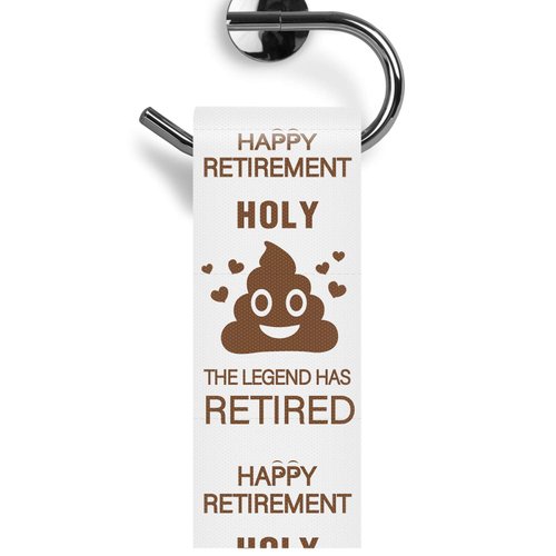 Retirement Toilet Paper Gift for Men and Women Roll Prank Funny Retired Gifts Novelty Toilet Paper Present for Co-Worker Happy Retirement Party Decorations, The Legend Has Retired Party Supplies.