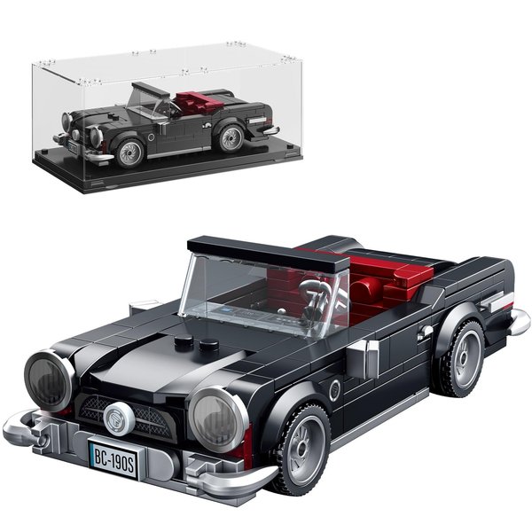 TYCOLE Super Sports Car Building Block Set with Display Case,Speed Race Car Building Kits Construction Toy,Collectible Car Model,Christmas Birthday Gift for Adults and Kids 6 and up(338pcs)