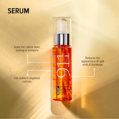 Biotop Professional 911 Quinoa Serum - Hair Serum For Frizzy and Damaged Hair to Repair and Promote Shine - UV + Heat Protectant Serum - (2.2 Oz / 65ml)