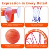 OBTANIM Bathtub Fun Basketball Hoop Balls Set Bathroom Shooting Game Toy for Toddler Kids Children Baby Bath Tub