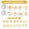 CWJCYTNSN 16PCS Small Metal Hair Claw Clips, Gold Mini Hair Clips for Thin Thick Hair, Cute Tiny Hair Clips, Little Flower Hair Jaw Clamps, Nonslip Bangs Pins Hair Accessories for Women Girls
