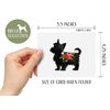 Breed Collection | Yorkie Yorkshire Terrier or Silky Terrier |100 Breeds| Dog Breed Silhouette Boho Floral Greeting Cards and Envelopes | Pack of 8 | A2 Size Blank Note Cards