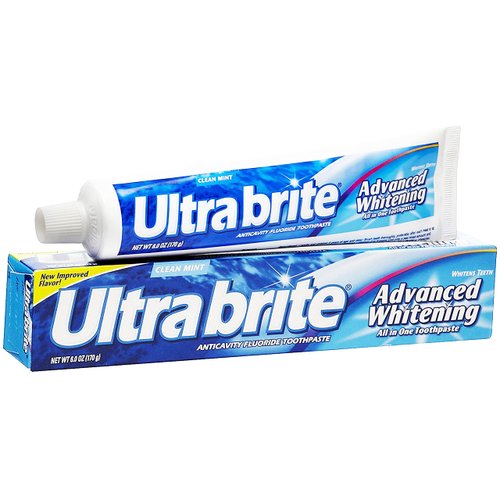 Ultra Brite Advanced Whitening Toothpaste Clean Mint 6 oz (Pack of 5)