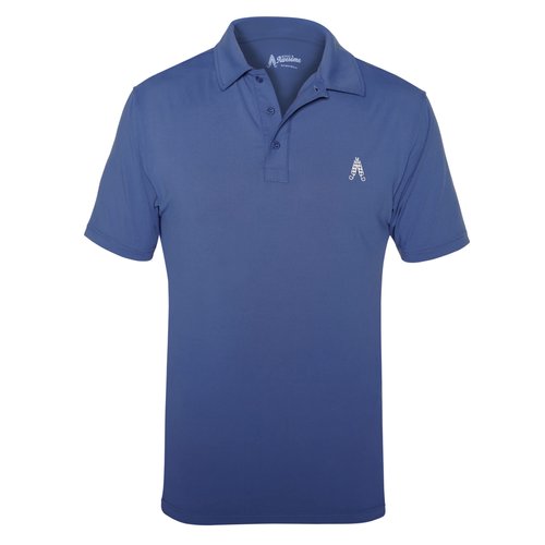 Royal & Awesome Navy Blue Polo Shirt Men, Blue Golf Polo Men