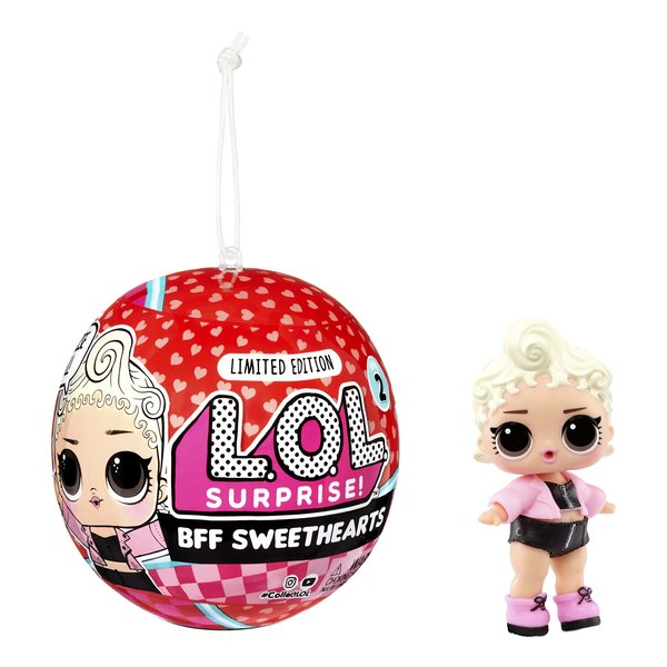 LOL Surprise BFF Sweethearts Pink Baby Doll with 7 Surprises, Valentines Doll, Accessories, Limited Edition Doll, Collectible Doll
