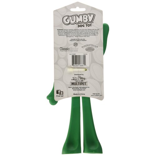 Gumby Rubber Dog Toy 9 In (Pack of 1)