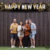 KatchOn, Happy New Year Banner 2025 - Big - 120X20 Inch | Happy New Year Yard Sign for New Years Decorations 2025 | Happy New Year Decorations 2025, NYE Decorations | New Years Eve Party Supplies 2025