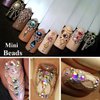 3D Mixed Sizes Nail Art Studs Gold Silver Mini Metal Caviar Nails Beads Ball Nail Rivets Jewelry for Women Girls Manicure Nails Supplies DIY Crafts Decorations…