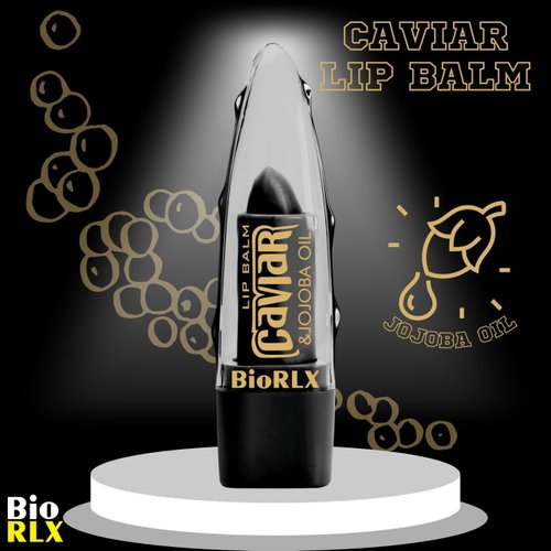 BioRLX Caviar & Jojoba Oil Lip Balm Color Free (Three Lip Balms)
