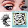 DYSILK Eyelashes Cat Eye Lashes - False Eyelashes Natural 10 Pairs 6D Faux Lashes Pack Fluffy Lashes Wispy Mink Natural Look Fake Lashes Reusable False Eyelashes | 14.5mm