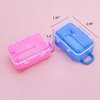 AUEAR, 2 Pack Mini Suitcase Boxes Plastic Candy Box Small Reception Gift Box Travel Case for Wedding Party Decoration (Pink & Blue)