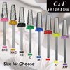 C & I 5 in 1 Nail Drill Bit, Cross & Slim Edition, Professional Nail Drills for Electric Manicure Drill Machine (Triple Coarse -3XC)