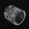 Rolabling Glass Crystal Dappen Dish Nail Art Acrylic Powder Holder Liquid Cup for Manicure Tools(2 pcs no lid)