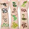 Yoyuspy Snake Tattoo Temporary Stickers - 200+ Snake Party Decorations Cartoon Snake Fake Tattoos Gifts for Kids Adult Funny Tribal Viper Animal Reptile Party Favors Supplies Decor Prizes Rewards