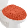 Gorilla Grip Soft Chenille Bathroom Toilet Lid Cover, Machine Washable Seat Covers, 17.5x15, Stays in Place Rubber Backing, Fits Most Round, Elongated and Oblong Lids, Accessories Decor, Coral