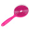 Hair Detangling Brush - Hair Straightening Comb Wet & Dry Hair Brush Round Head Straightenning Detangler Brush Comb Hair Styling Comb Scalp Cleansing Brush for Curly Hair (Rose