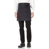 Uncommon Threads Standard Unisex Half Waist Aprons with Pockets for Work Restaurant Uniform, Black, One Size