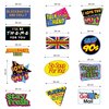 32 Piece 90s Party Hanging Swirls Decorations, Throwback 1990s Themed Party Supplies and Favors