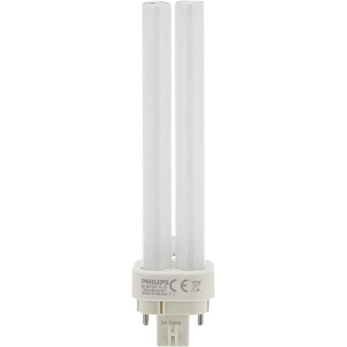 Philips Lighting 383331 PL-C Linear Compact Fluorescent Lamp 18 Watt 4-Pin G24q-2 Base 1200 Lumens 82 CRI 4100K Cool White Alto