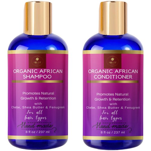 Shea Butter Shampoo & Conditioner, Hair Growth Set. Best hair treatment. Promote Growth, add moisture, nourishes and hydrate scalp. Sulfate free, 100% formulated with naturals ingredients.