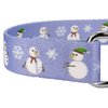 Country Brook Petz - Snowman Martingale Dog Collar - Christmas Collection Featuring Festive Designs (1 Inch, Medium)