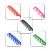 6 Pieces Hair Combs Wide Tooth Comb Hair Teasing Comb Tail Comb Salon Styling Comb Wig Comb (5 Colors）