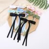 WORTL 8 PCS Hair Bows for Women, Hair Ribbon with Long Tail Bowknot Hair Clips for Women Girls, Hair Barrettes with Bow Accessories