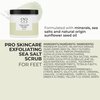 CND Pro Skincare Exfoliating Sea Salt Scrub for Feet, Minerals, Salts, Natural Sunflower Seed Oil Formula, 18 Fl Oz