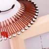 Suoirblss 10PCS Stretch Flexible Hair Combs Headband Tooth Headband Hoop Fashion Stretchy Circle Flexible Comb Teeth Headband Hair Clips Women's Lady (Brown)