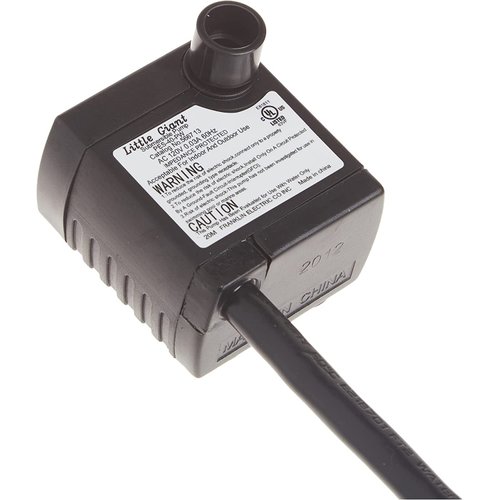 Little Giant PES-40-PW 115-Volt, 45 GPH Magnetic Drive Fountain Pump with 6-Ft. Cord, Black, 566713