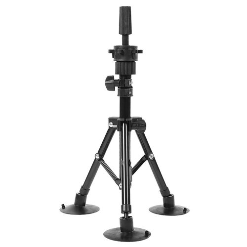Mannequin Tripod, Adjustable Wig Head Stand Wig Display Bracket with Suction Cups False Head Stand Non Slip Base Support Frame for Cosmetology Hairdressing Training