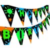 Slime Green Happy Birthday Banner Pennant - Slime Party Decorations - Art Party Supplies - Slime Party Supplies - Green
