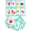 Set of(Body Parts+Insects) Flash Cards for Toddlers | Kids Learning Montessori Pocket Cards Toys | Perfect for Pre-K Decorations Background Wall Stickers,Teacher/Autism Therapists Tools
