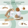 Alfred & Beebee Eco-Friendly Coffee Wood Dog Chew Toy Pack - for Regular Chewers - Dog Dental Chew