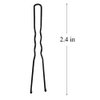 Leline's Black Hair Pins 50 Pieces, U Shaped Pins, Bun Hair Pin Kit for Women Girls, 2.4 inches