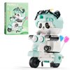 SATHIBI Cute Motorcycle Panda Building Set,Kids Mini Animals Building Blocks Toy,Adults Home Decor,Ideal Gift for Boys Girls 6+(547PCS)