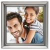 Malden International Designs Concourse Pewter Metal Picture Frame, 5x5, Silver