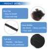 8 Inch 0.6cm Width 10 Strands Loc Extensions Human Hair 100% Human Hair Full Handmade Permanent Dreadlock Extensions Human Hair Can Be Dyed Bleached Curled including Free Crochet Hook and Comb（1B）