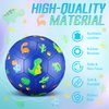 HyDren Soccer Ball with Pump Official Size 3 Cute Dinosaur Soccer Toy Soft Durable Outdoor Indoor Sports Soccer Game Back to School Gift for Kids 4 to 6(Blue Dinosaur)