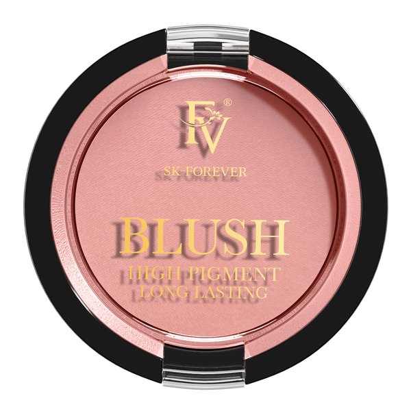 FV Long Lasting Powder Blush, Lightweight Smooth & Blendable Blush for Cheeks, High Buildable Color Blush Powder, Transfer-Resistant Matte Finish Cheek Makeup (Pink Matte, 0.17 OZ)