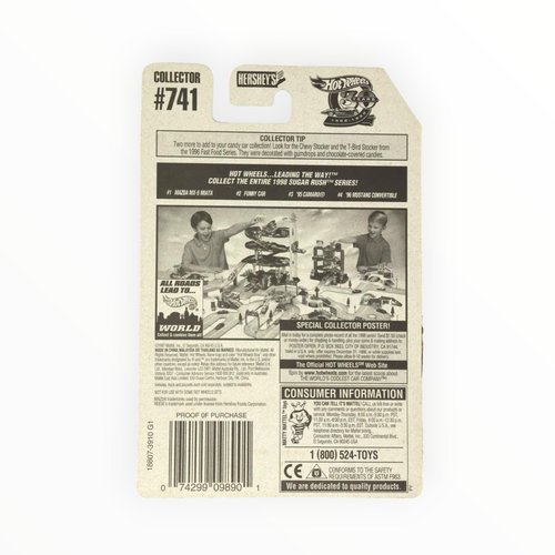 Hot Wheels 1997 Sugar Rush Series Mazda MX-5 Miata Convertible 1/4 (Reese's Peanut Butter Cups Graphics)