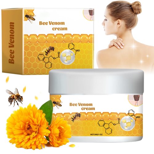 Bee Venom Removal Cream, New Bee Venom Treatment Cream, Professional Bee Venom Moisturizers Repair Cream for All Parts of The Body（30ML)