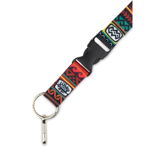 Limeloot Wayfinder Western Lanyard for Keys, ID Badges, and Accessories - Colorful Neck Lanyard with Breakaway Clasp, Quick Release Buckle, and Flat Ring