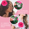 Atoden Hot Pink Rose Hair Clip, Flower Rose Clips for Hair, Hawaiian Floral Hair Pins Alligator Clips Brooch Mexican Decorative Headpieces for Women Girls Bridal Wedding Hair Accessories