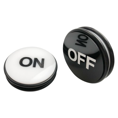 Yuanhe Casino Craps Dealer Button - 3Inch ON/OFF Puck Buttons, Great for Poker, Texas Hold 'em & Card Games