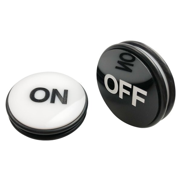 Yuanhe Casino Craps Dealer Button - 3Inch ON/OFF Puck Buttons, Great for Poker, Texas Hold 'em & Card Games