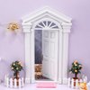 Tnfeeon Dollhouse Door, Dollhouse Furniture Wooden Dollhouse Door, for Dollhouse Decoration Bedroom Kitchen for Front Door