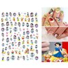 6 Sheets Cute Nail Art Stickers Cartoon Nail Decals 3D Self Adhesive Designer Nail Stickers Nail Art Supplies Mermaid Nail Stickers for Women Girls Nail Decoration Accessory (Princess)